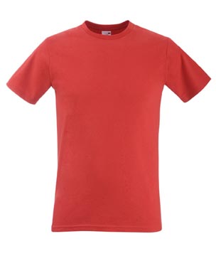 T-SHIRT VALUEWEIGHT UOMO ADERENTE rosso